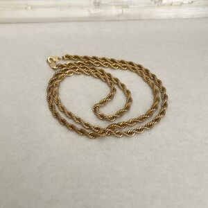 14KGP Rope Chain 24.5”